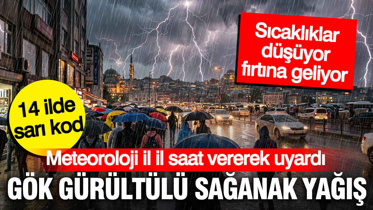 Meteoroloji il il saat vererek uyardi 14 ilde gok gurultulu saganak yagis Zh3XIIks